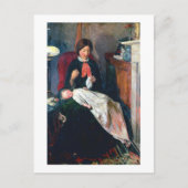 Een Engels Fireside van 1854-5 Briefkaart (Voorkant)