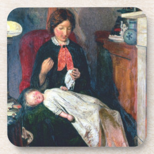 Een Engels Fireside van 1854-5 Onderzetter