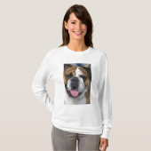 Een Engelse buldog in België. T-shirt (Voorkant volledig)