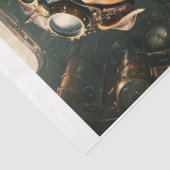 Een Engelse buldog steampunk-vliegenier Tissuepapi Tissuepapier (Detail)