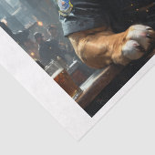Een Engelse bulldog agent in een Chicago pub uit 1 Tissuepapier (Detail)