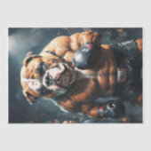 Een Engelse bulldog boxeur Tissuepapier (Voorkant)