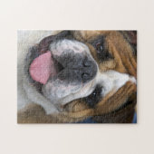 Een engelse bulldog in België Legpuzzel (Horizontaal)