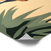 Een Engelse zonnebadprint Poster (Hoek)