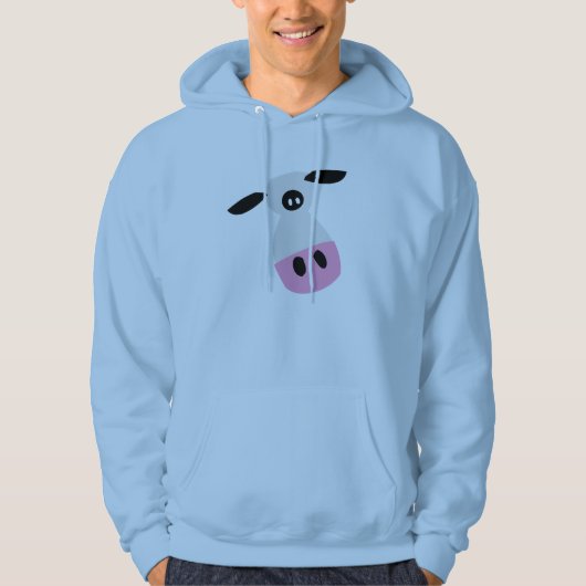 Een enkel Koe Hoodie (Voorkant)