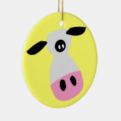 Een enkel Koe Keramisch Ornament (Rechts)