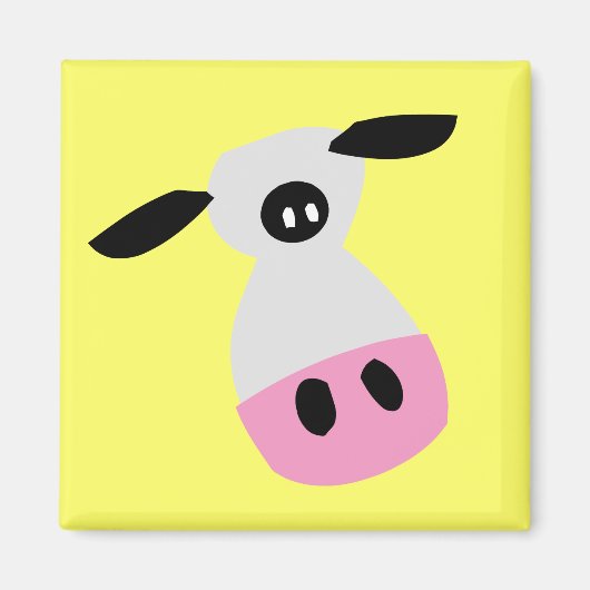 Een enkel Koe Magneet (Voorkant)