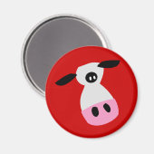Een enkel Koe Magneet (Voorkant / Achterkant)