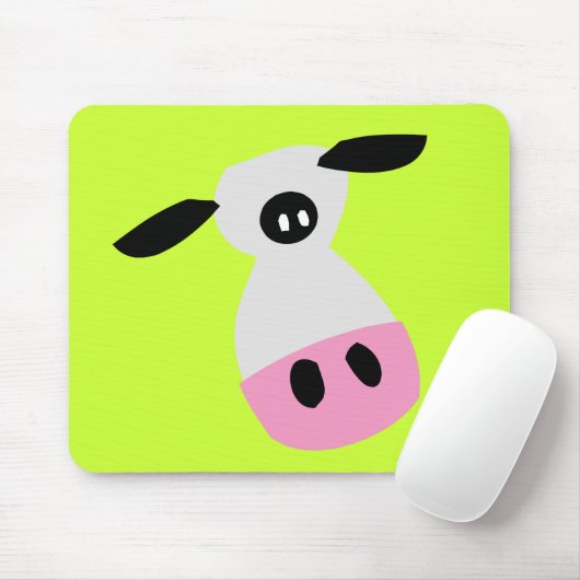 Een enkel Koe Muismat (Met muis)