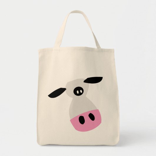 Een enkel Koe Tote Bag (Voorkant)