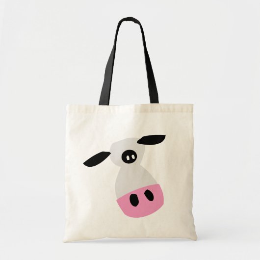 Een enkel Koe Tote Bag (Voorkant)