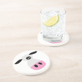 Een enkel Koe Zandsteen Onderzetter (Zijkant)