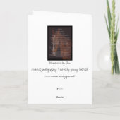 Een enkel Wenskaart van het Paard Kaart (Achterkant)