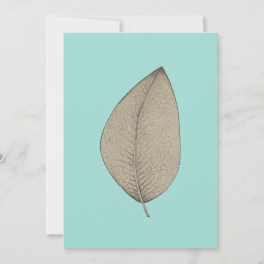 Eén enkele bijsluiter kaart (Voorkant)