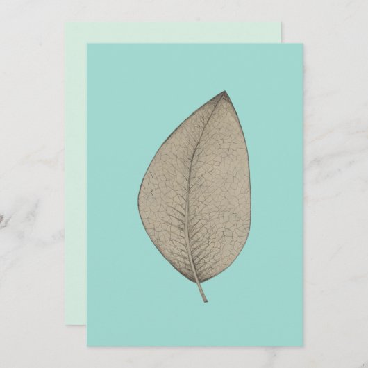 Eén enkele bijsluiter kaart (Voorkant / Achterkant)