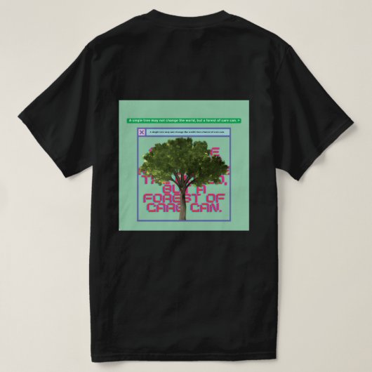 Een enkele boom t-shirt (Design achterkant)