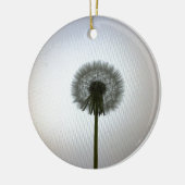 Een enkele Dandelion tegen een witte achtergrond Keramisch Ornament (Links)