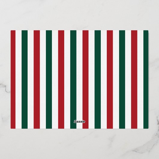 Een enkele Falala Grappige Hond Folie Kerstkaart Folie Feestdagenkaart (Achterkant)