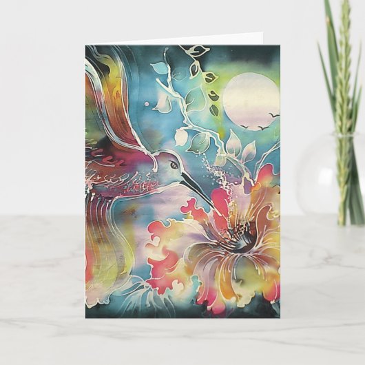 Een enkele kolibrie kaart (Voorkant)
