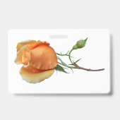 Een enkele roos gesneden badge (Achterkant)