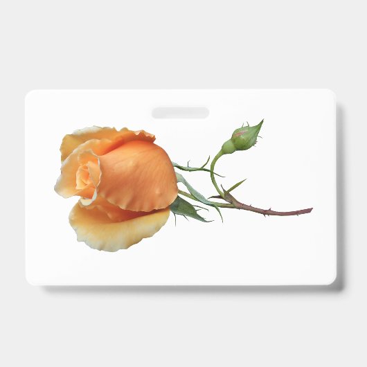 Een enkele roos gesneden badge (Voorzijde)