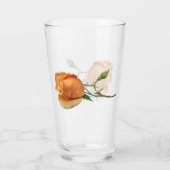 Een enkele roos gesneden    glas (Achterkant)