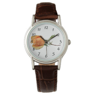Een enkele roos stek     horloge