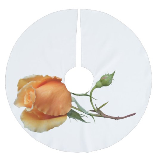 Een enkele roos stek kerstboom rok (Voorkant)