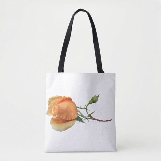 Een enkele roos stek tote bag (Voorkant)