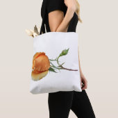 Een enkele roos stek tote bag (Dichtbij)