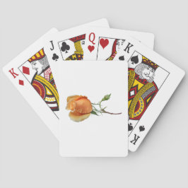 Een enkele roosstek pokerkaarten