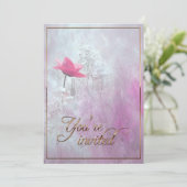 Een enkele roze roze roze roze roodbruin kaart (Staand voorkant)