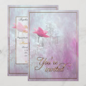 Een enkele roze roze roze roze roodbruin kaart (Voorkant / Achterkant)