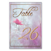 Een enkele roze roze roze roze roodbruin kaart (Achterkant)