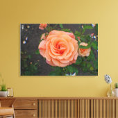 Een Enkele Sinaasappelbloem Canvas Afdruk (Insitu (Woonkamer))