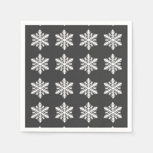 Een enkele sneeuwvlok servet