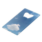 Een enkele wolk creditkaart flessenopener (Voorkant Gekanteld)