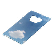 Een enkele wolk creditkaart flessenopener (Achterkant Gekanteld)