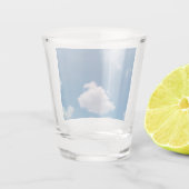Een enkele wolk shot glas (Achterkant)