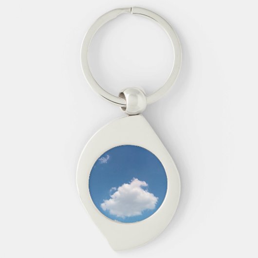 Een enkele wolk sleutelhanger (Voorkant)