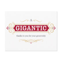 Een enorm bedankje voor uw vrijgevigheid