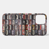 Een enorm collectie audiocassettes. Retro musical Case-Mate iPhone Case (Achterkant (horizontaal))
