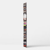 Een enorm collectie audiocassettes. Retro musical Case-Mate iPhone Case (Achterkant / Rechts)