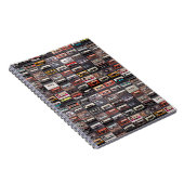 Een enorm collectie audiocassettes. Retro musical Notitieboek (Rechterzijde)