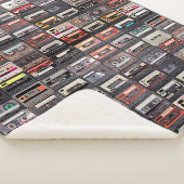 Een enorm collectie audiocassettes. Retro musical Sherpa Deken (3/4)