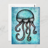 Een enorm kwallen-Briefkaart Briefkaart (Voorkant / Achterkant)