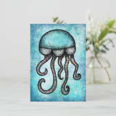 Een enorm kwallen-Wenskaart Kaart (Staand voorkant)