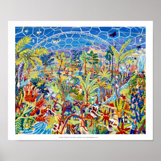 Een enorme Art Print: Het Eden Project van John Dy Poster (Voorkant)