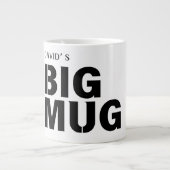 Één enorme mok | Aangepaste naam novelty jumbo bek (Voorkant)