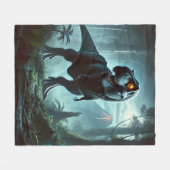 Een enorme Tyrannosaurus rex Fleece Deken (Voorkant (Horizontaal))